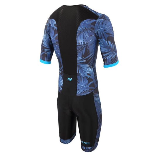 Men's Activate+ Tropical Palm Short Sleeve Full Zip Trisuit