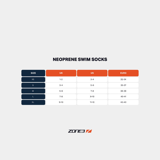 Neoprene Swim Socks - Black/Red