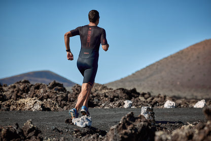 Mens Aeroforce-X II Short Sleeve Trisuit - Black